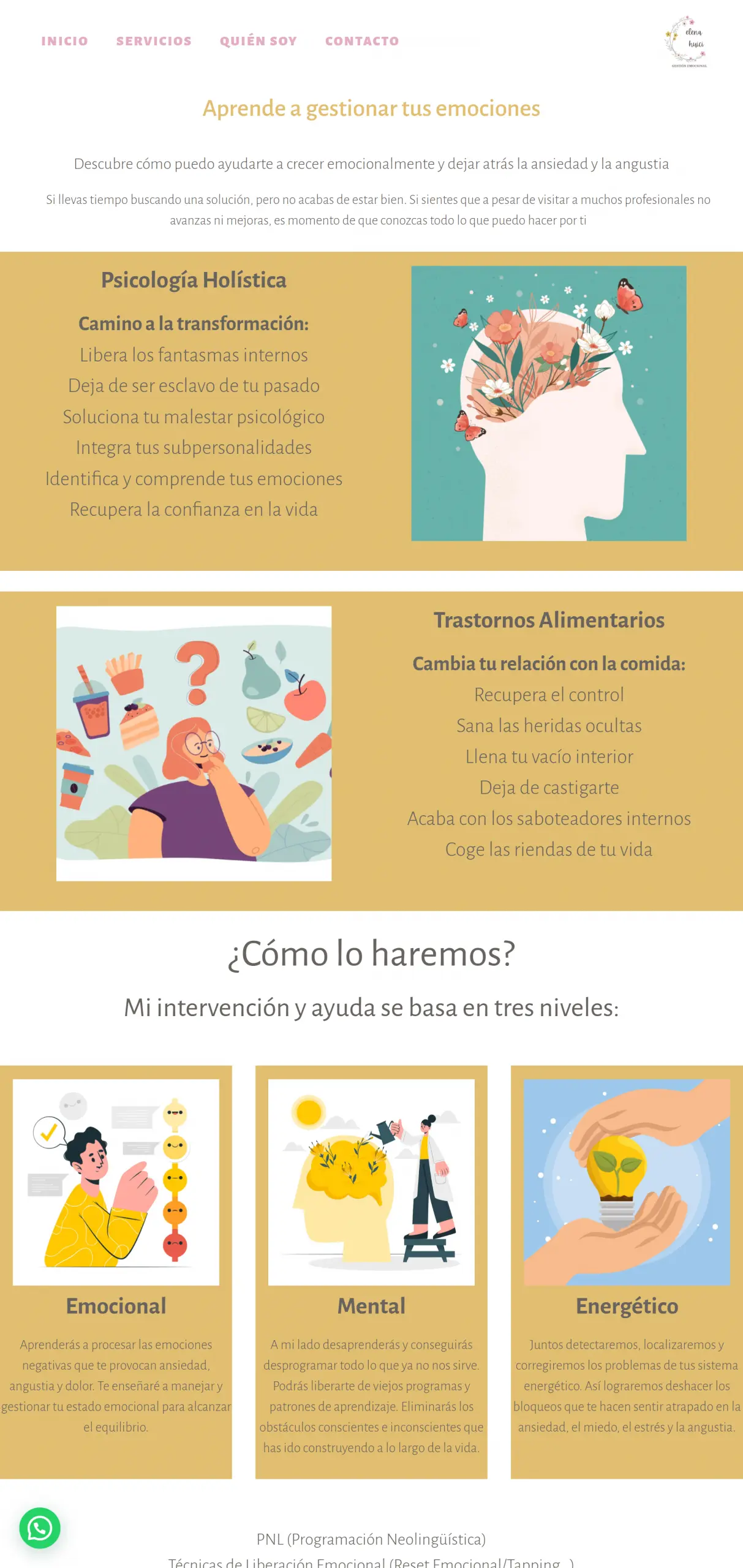 Web corporativa — versión móvil